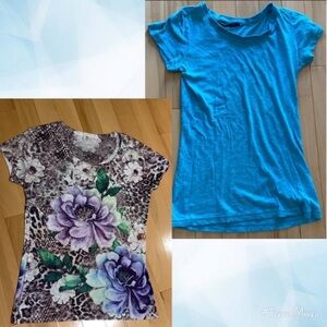 2 Short Sleeve Tees (Garage & Bluenotes) - size S